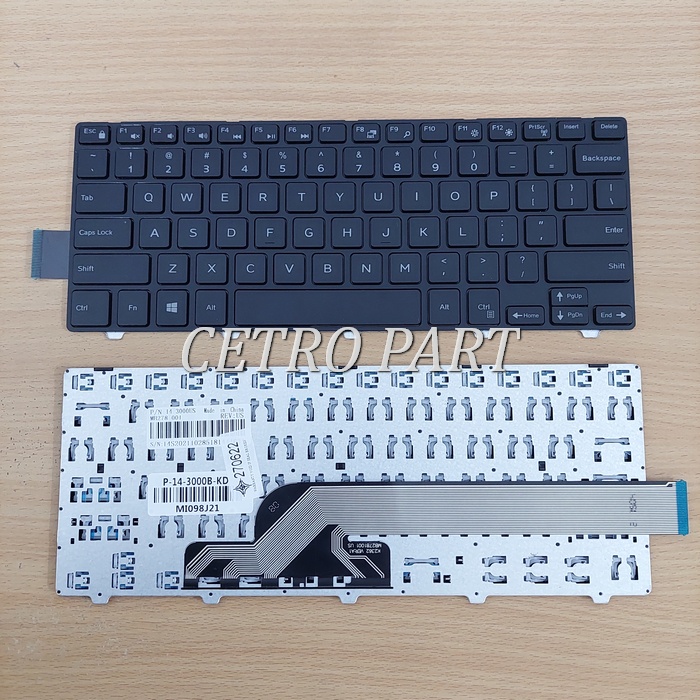 Keyboard Dell Inspiron 14-3000 14-3441 14-3442 14-5442 - HITAM BERGARANSI