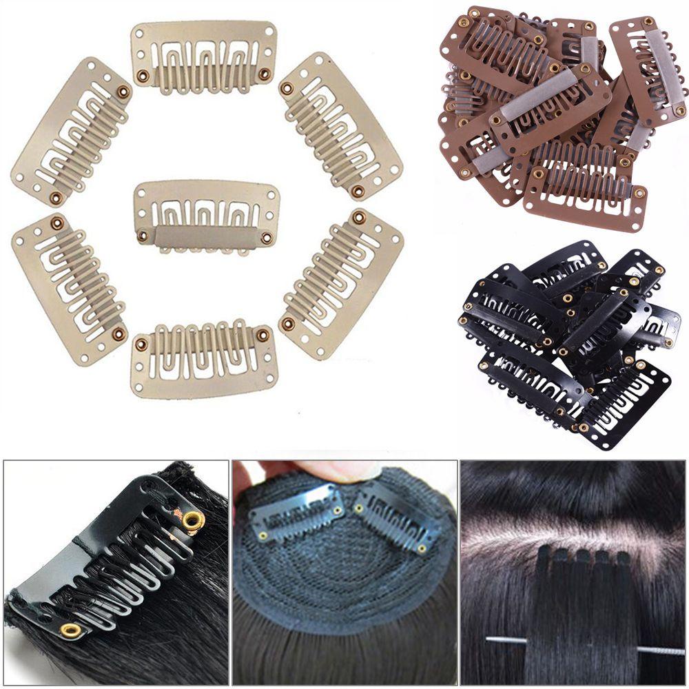 NICKOLAS1 Klip Hair Extension Invisible Dengan Bahan Metal Karet Untuk Hair Extension Hair Snap Clips