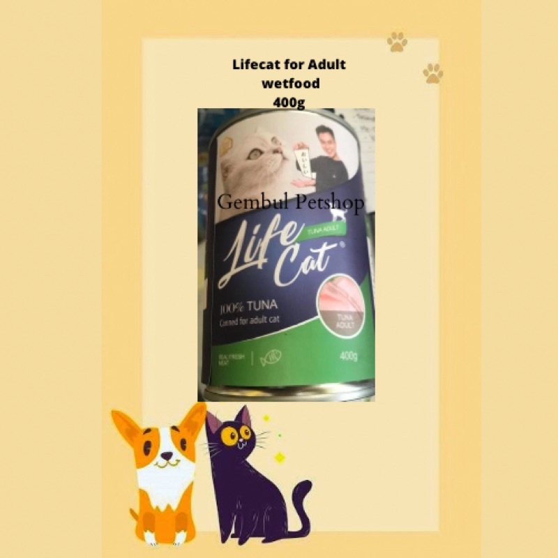 Jual Life Cat Kaleng Wetfood Adult And Kitten 400gr Shopee Indonesia