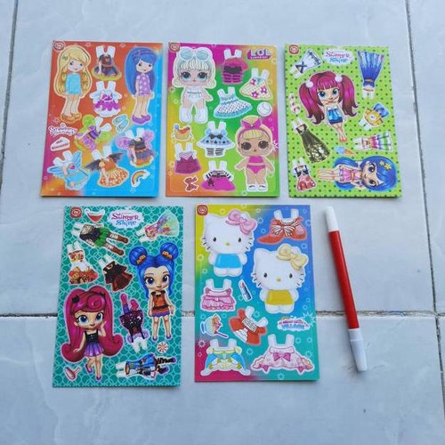 Mainan Anak Paperdoll Bp Bongkar Pasang Boneka Kertas Jadul Jaman Dulu