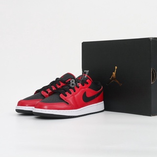 red black air jordan 1 low