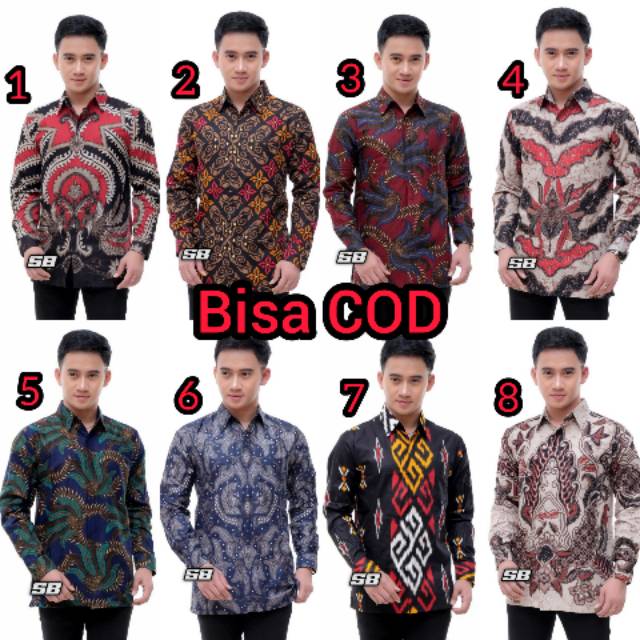 (bisa Bayar Dirumah) Kemeja Batik Pekalongan Motif Keren