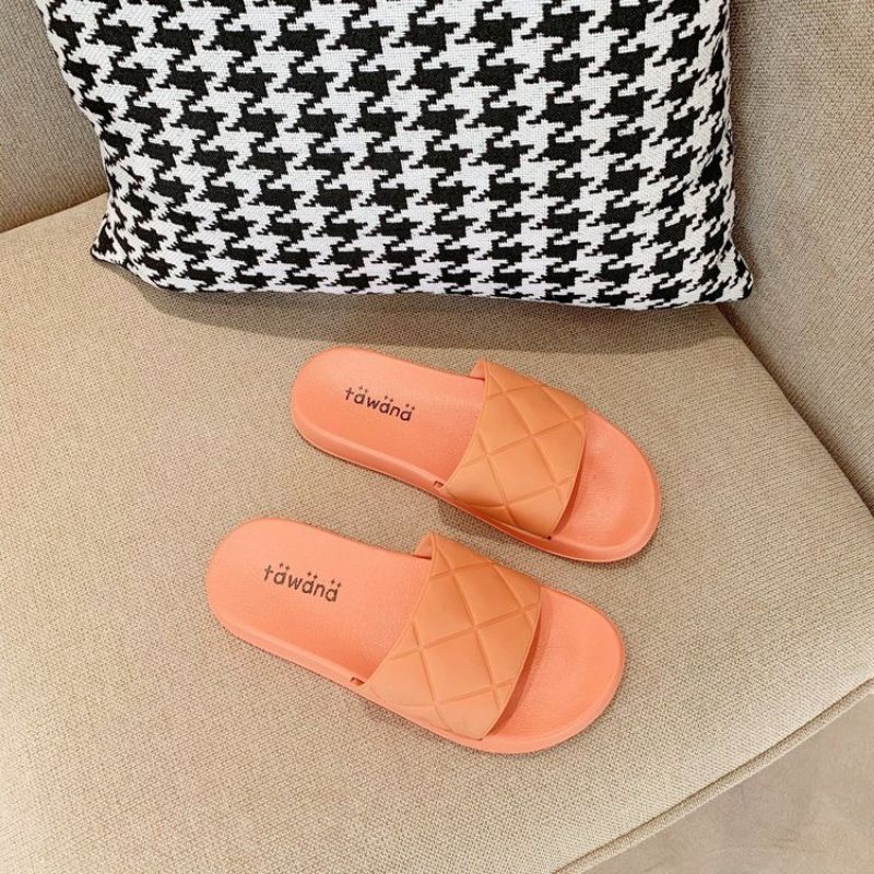 Sandal Original Tawana Slop Kotak Wanita/Sandal Wanita Import