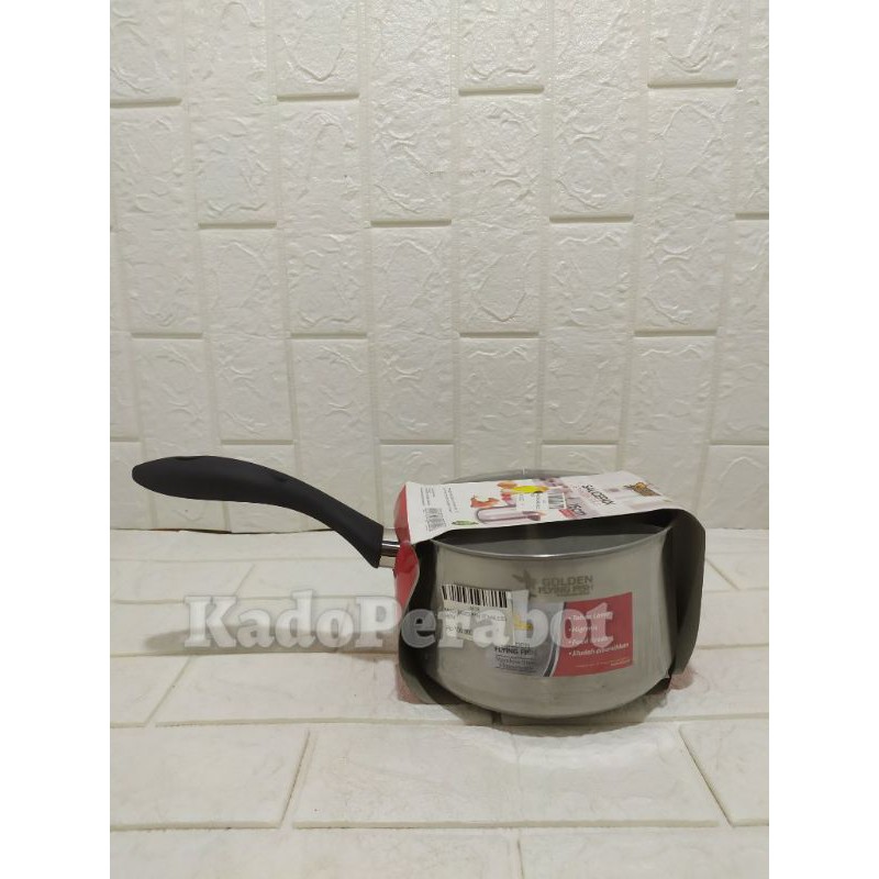 Panci saucepan stainless 16 cm- panci mie tebal- panci sup tebal