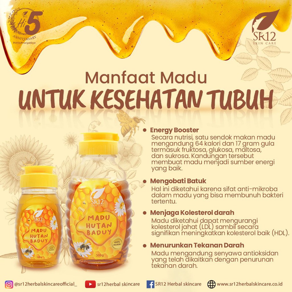 Madu Hutan Baduy SR12 Herbal Skincare / Madu Baduy SR12 / Madu Baduy Asli