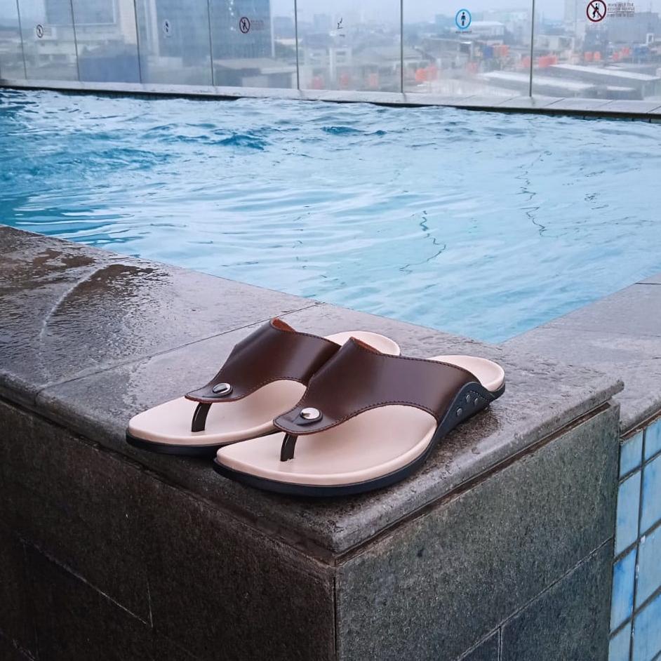 [KODE NWSFS] Sandal Pria ROMENACO LCL01-02-03-04 BROWN CREAM | BLACK | BLACK TAN
