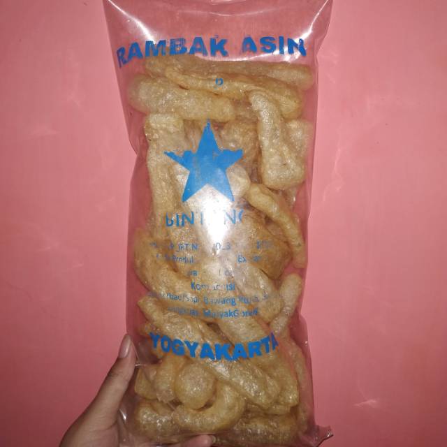 

Rambak Asin Asli kulit, siap makan murah meriah rasa mewah