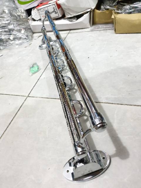 Rak handuk stainless lipat fiorentino 60cm PROMO TERMURAH