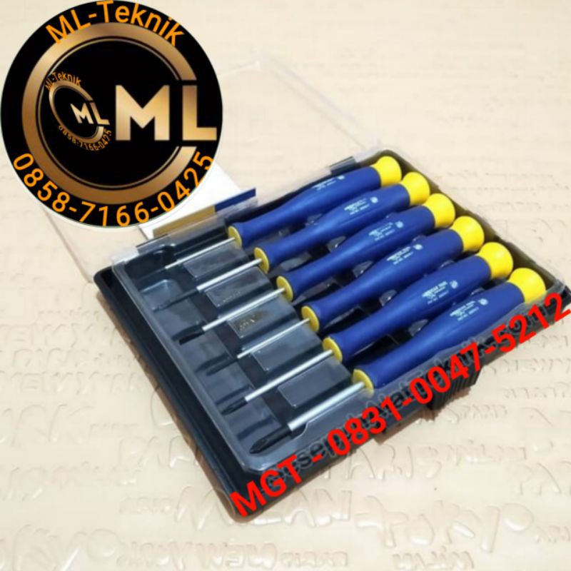 Obeng set bintang 6 pcs obeng set untuk memperbaiki handphone/ hp