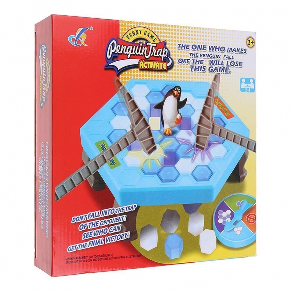 New Save the Penguin Ice Kids Puzzle Game Break Ice Block Hammer Trap Party Toy