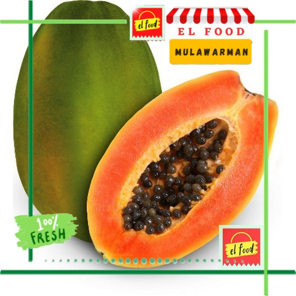 

PEPAYA CALIFORNIA SEGAR Perbuah /(ELFOOD)/Buah/Kates/Pepaya Matang