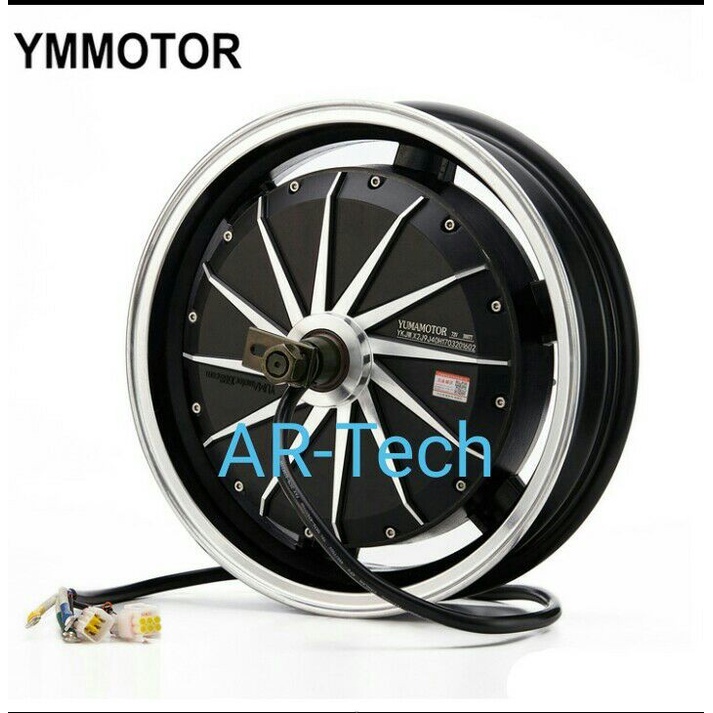 BLDC YUMA MOTOR Dinamo Sepeda Listrik Motor Listrik 14 Inch 1500 - 5000 Watt