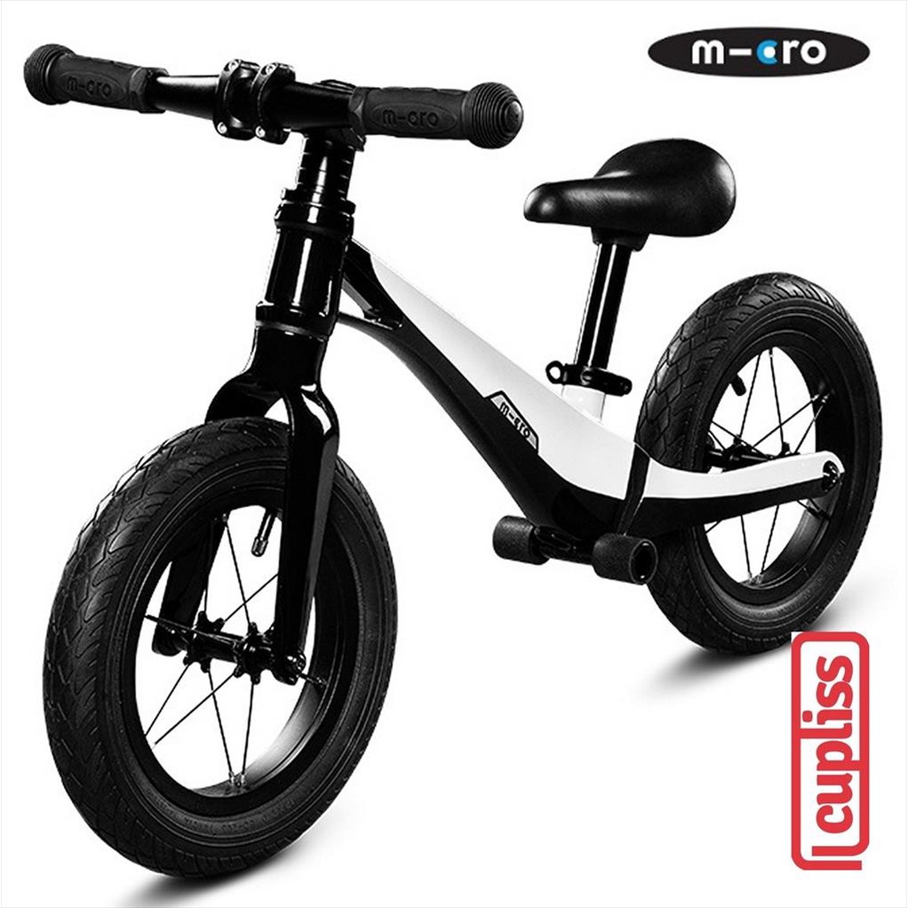 Micro Balance Bike 126774 Deluxe Pro Black Dlx Sepeda Anak