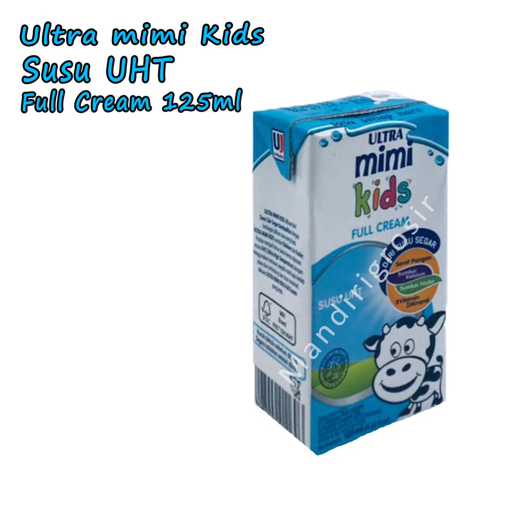 Susu UHT *Ultra Mimi Kids * Susu Full Cream * 125ml