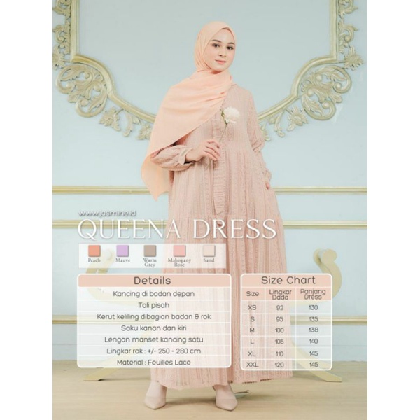 QUEENA DRESS BY JASMINE