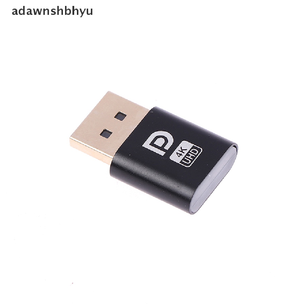 Adawnshbhyu 4K Displayport Dummy Plug DP Virtual Display Adapter Aksesoris Desktop