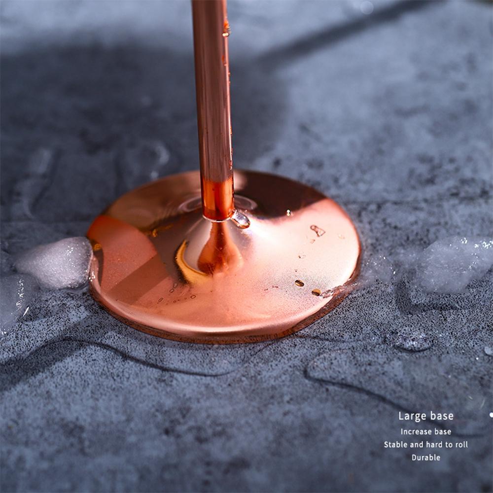 REBUY Gelas Champagne Kreatif Rose Gold Restoran Goblet Bar Alat Gelas Cocktail