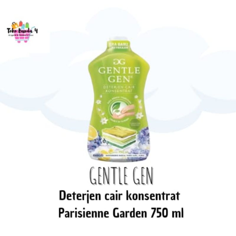 gentle gen 750ml/700ml gentle gen deterjen cair 750ml/700ml gentle gen hijau