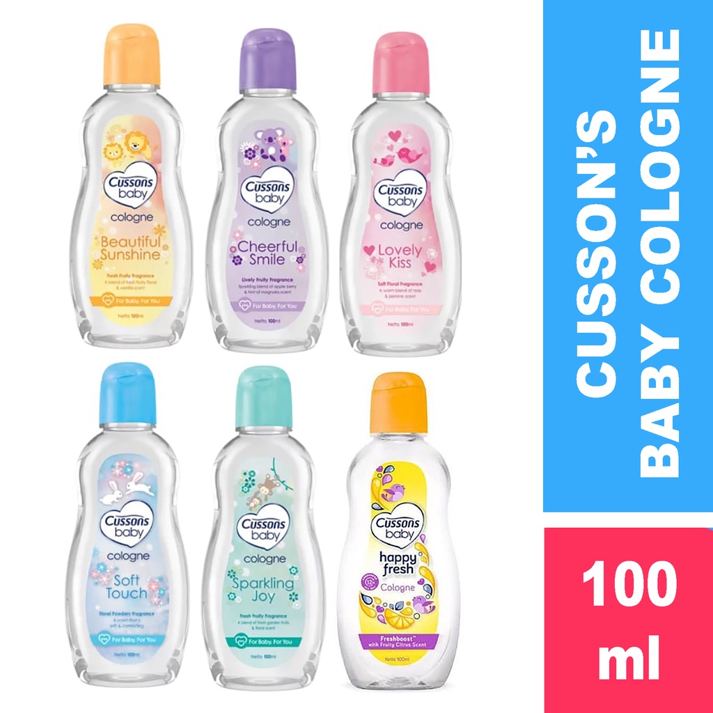Bisa COD Cussons Baby Cologne Cheerful Smile / Lovely Kiss / Happy Fresh / Soft Touch / Sparkling Joy / Beaut