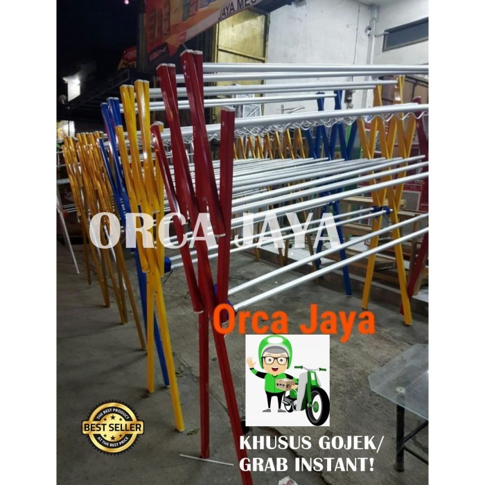 JEMURAN BAJU ALUMINIUM TIANG JUMBO