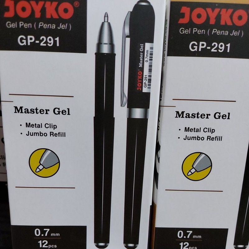 

pen gell joyko gp-291 mater gel ( harga tertera 12pcs)