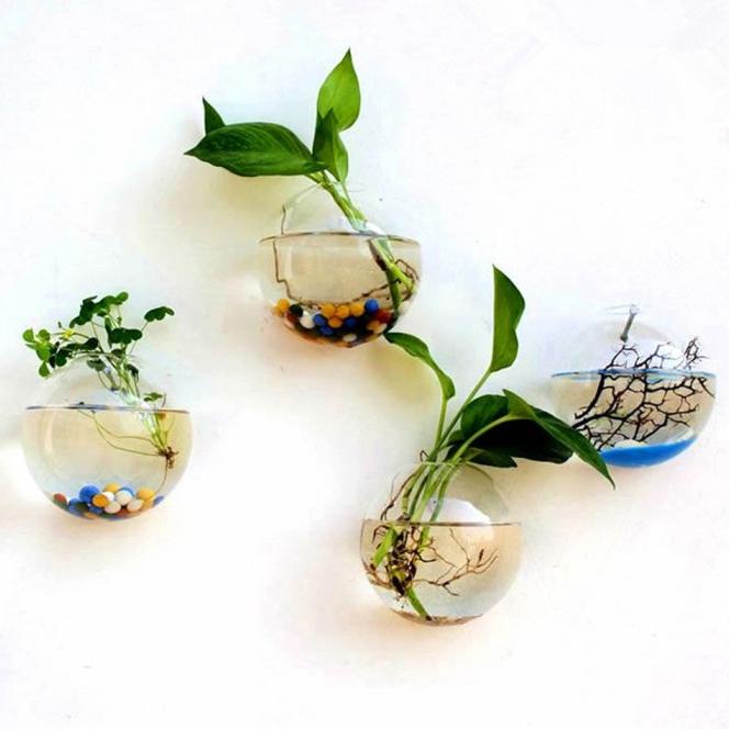 Ready Pot Vas Bunga Terrarium Gantung Bahan Kaca