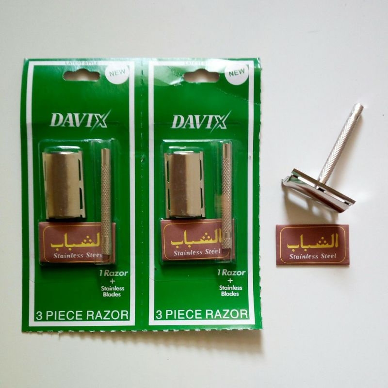 alat cukur jenggot kumis besi stainless silet