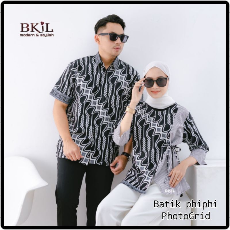 Couple Batik Kombinasi Modren Termurah &amp; Terlaris Size M, L, XL  ( ORIGINAL )