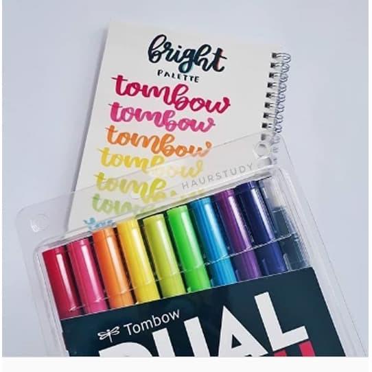 

(BISA COD) Dual Brush Pen Tombow Bright Pallete isi 10pc SPECIAL Kode 1337