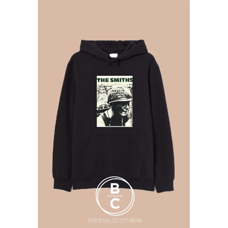 jaket Hoodie band the Smith black is murder