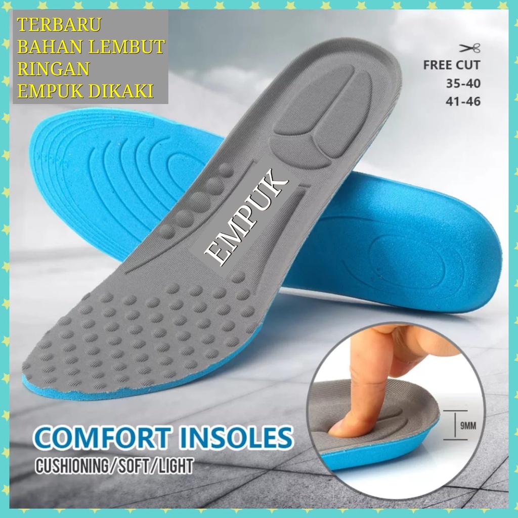 INSOLE SEPATU PRIA DAN WANITA INSOLE RINGAN ALAS SEPATU IMPORT SOL SEPATU SNEAKERS