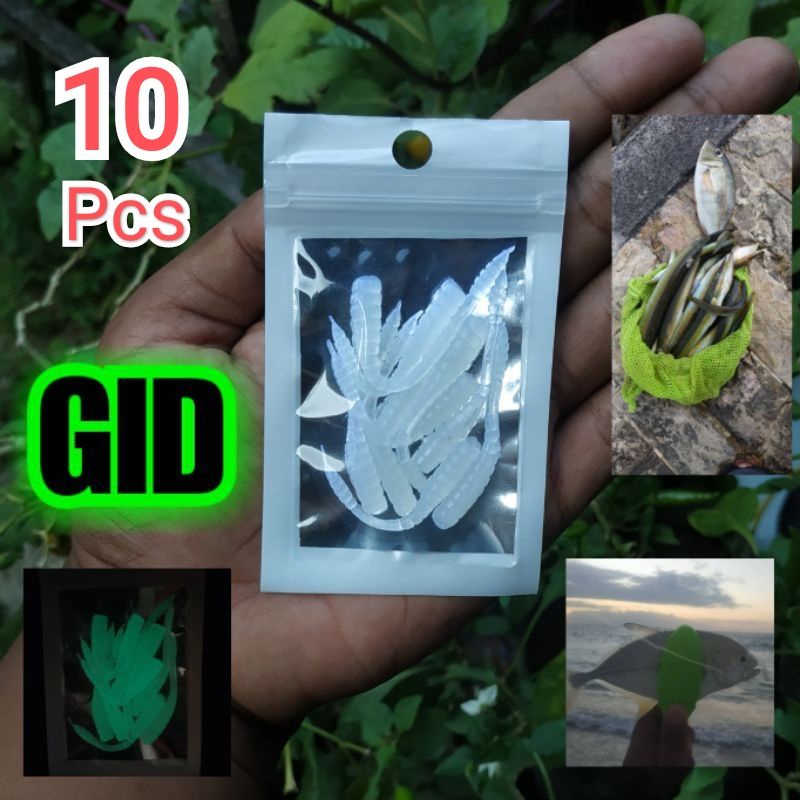 Softlure Ajing GID isi 10 killer untuk sangsit baby gt aji kembung selar Soft Lure