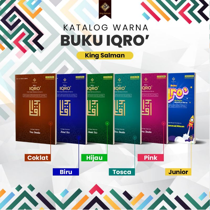 IQRO Milenial Reguler King Salman | Buku Iqro Custom Nama