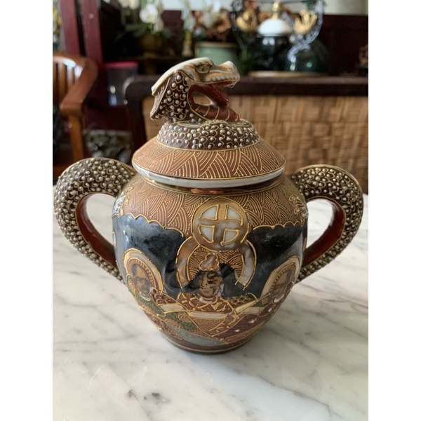 Tempat gula Satsuma Japan antik