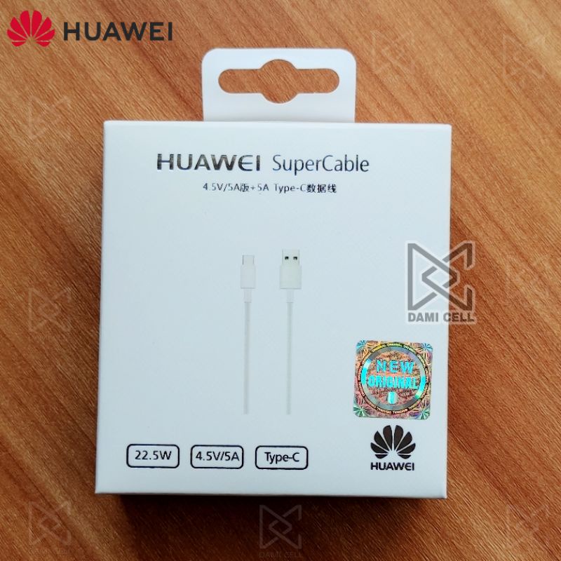 Kabel Data Huawei Super Cable 5A USB Type-C 22.5W Original