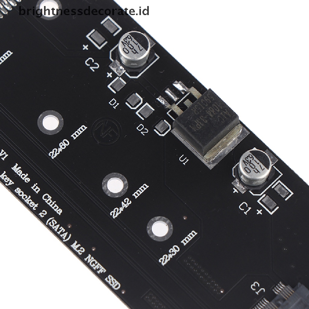 Kartu Adapter Converter B + M.2 Ssd Ngff Ke 2.5inch 15pin Sata3 Untuk Pc