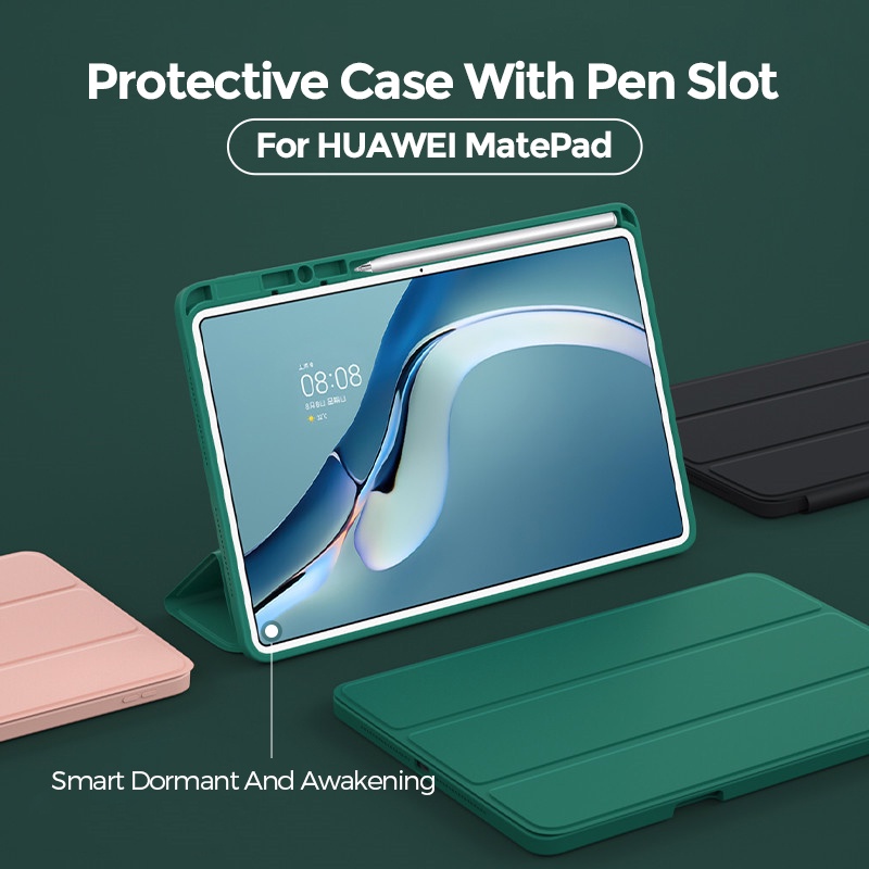 Case Pelindung Magnetik Holder Pensil Untuk Huawei MatePad 11 2021 MatePad Pro 10.8