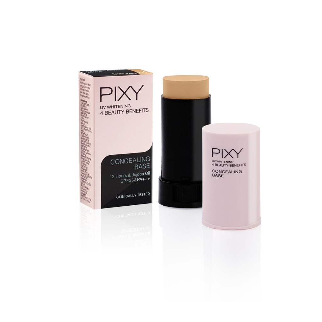 Pixy UV Whitening Concealing Base - 01 Natural Beige (4 Beauty Benefits)