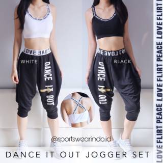  DANCE  IT OUT JOGGER SET Setelan Baju  Senam  Murah  Baju  