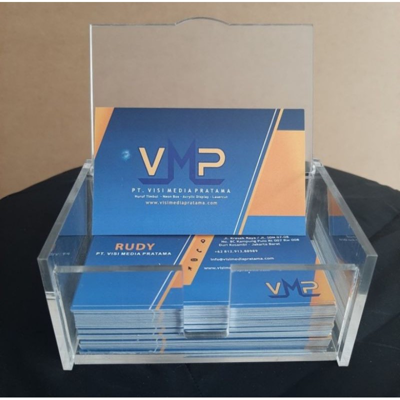 

Custom kotak kartu nama acrylic / tempat name card akrilik