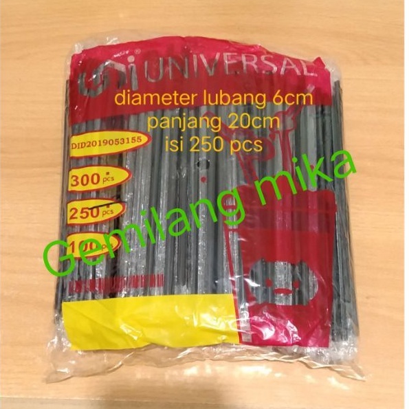 sedotan runcing steril isi 250 pcs