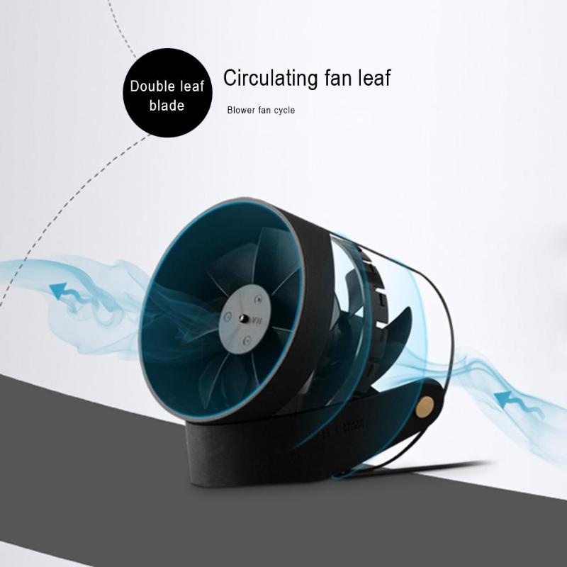 Kipas Angin USB Double Leaf Blade Silent Fan Button Version - VH