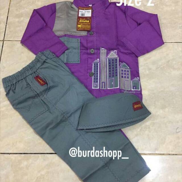 BAJU MUSLIM ANAK DANNIS LAKI LAKI SIZE 2