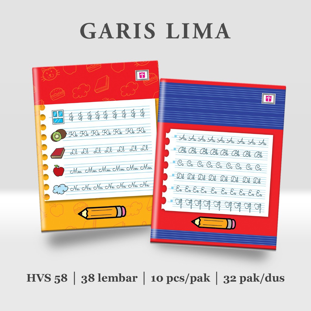 

Buku Tulis Garis Lima 38 Lembar