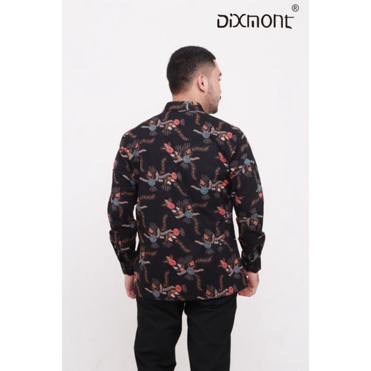 Dixmont Kemeja Pria Batik Panjang Hem BL01321