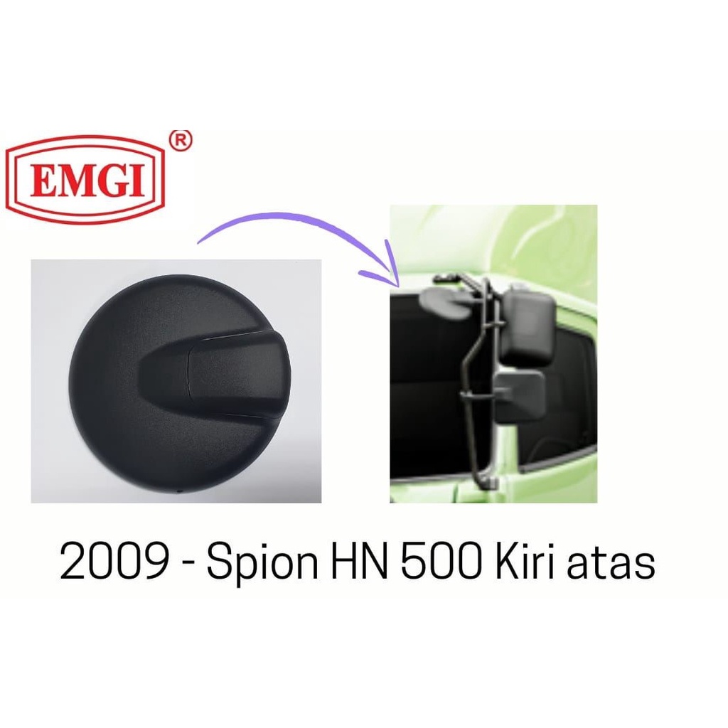 2009 Kaca Spion Hino Lohan Hino 500 Kiri Atas Manual Hitam