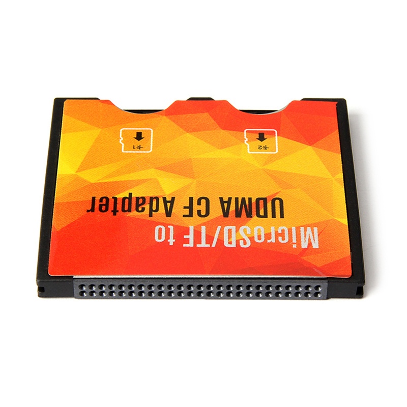 Adaptor Holder Kartu btsg Micro-SD TF To CF Konverter Memory Card Reader Micro-SD Dual TF To Compact Flash Type I Untuk Cam