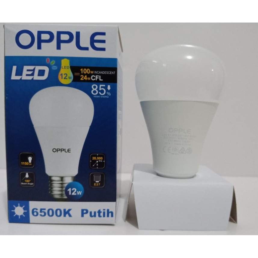 OPPLE LED 12 Watt 12W Lampu Putih 6500K