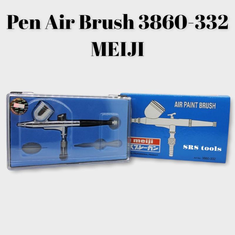 MEIJI 3860-332 Air Brush Kit Pen Paint Spray Gun Spet Lukis Airbrush Sped Taiwan