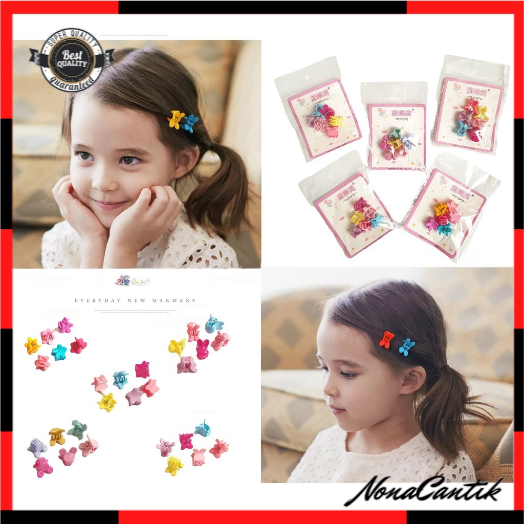 [6pcs] JEDAI MINI Set isi 6pcs/ Jepit Rambut Anak Kecil Perempuan Lucu Imut korea/ Jepitan Poni Rambut Mini / Jepit Rambut Baby Import